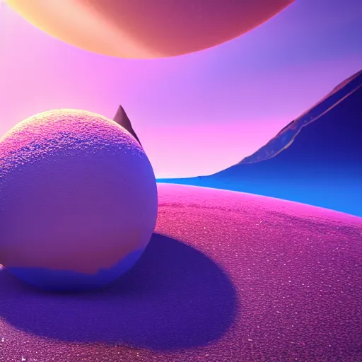 Image similar to a realistic planet made of candy with sea of milk and chocolate mountains, super realistic, unreal engine, octane render, 8 k