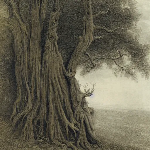 Prompt: a Ent painted by Gustav Doré