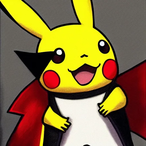 Image similar to Pikachu leads the French Revolution (1789), oil on canvas, 1882