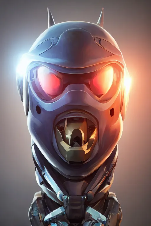 Image similar to epic mask helmet robot ninja portrait stylized as fornite style game design fanart by concept artist gervasio canda, behance hd by jesper ejsing, by rhads, makoto shinkai and lois van baarle, ilya kuvshinov, rossdraws global illumination radiating a glowing aura global illumination ray tracing hdr render in unreal engine 5