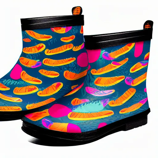 Image similar to outrun incongruous textured galoshes pattern, symmetrical