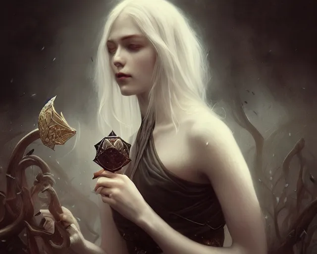 Image similar to photography of daria endresen, deep focus, d & d, fantasy, intricate, elegant, highly detailed, digital painting, artstation, concept art, matte, sharp focus, illustration, hearthstone, art by artgerm and greg rutkowski and alphonse mucha