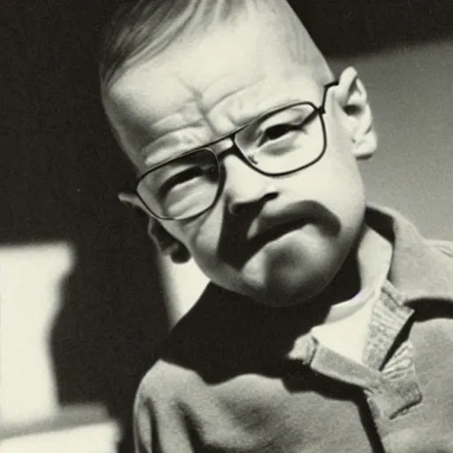 Image similar to a photo of young walter white as a child