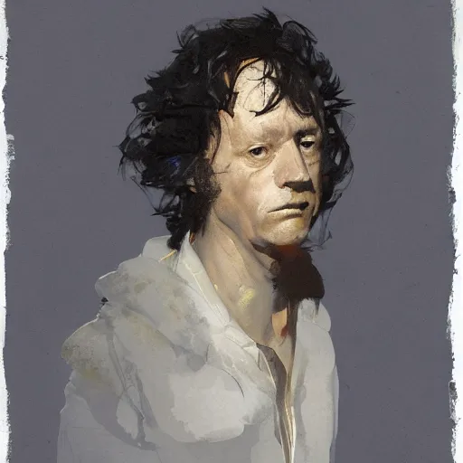 Image similar to portrait no. 1, mixed media, by lee ellis and francisco goya and james gurney and wlop