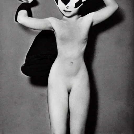 Image similar to elegant woman dressed up as pikachu, art photo by Annie Liebovitz and Frantisek Drtikol