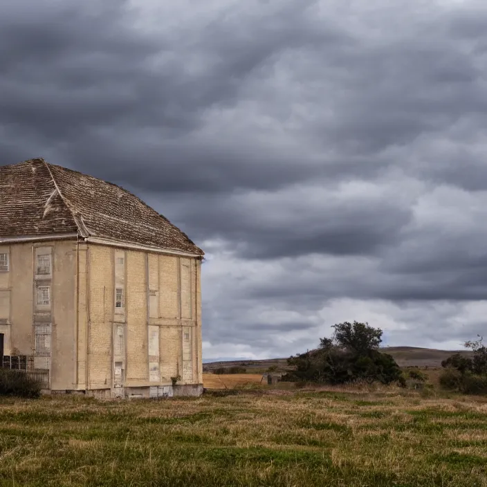 Image similar to a building in a landscape