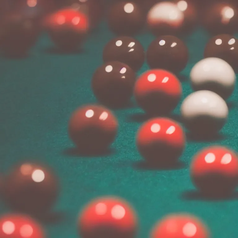 Image similar to close up shot of an 8 ball pool billiards photo 3 5 mm 4 k depth of field