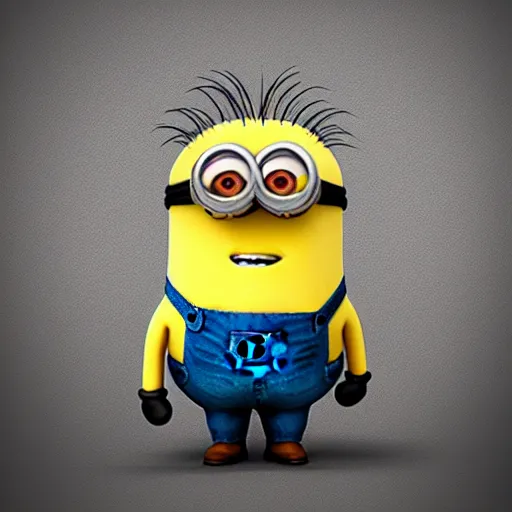 Prompt: photograph of a minion if it were a human