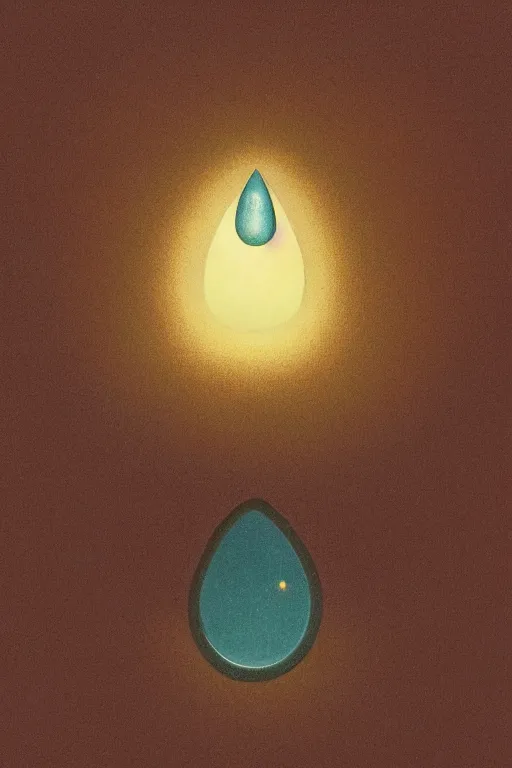 Image similar to a closeup macro shot of a teardrop with the whole world inside by kawase hasui, moebius, Edward Hopper and James Gilleard, Zdzislaw Beksinski, Steven Outram, 8k, artstation