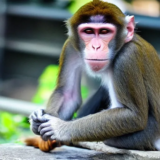 Image similar to monkey smoking canabis