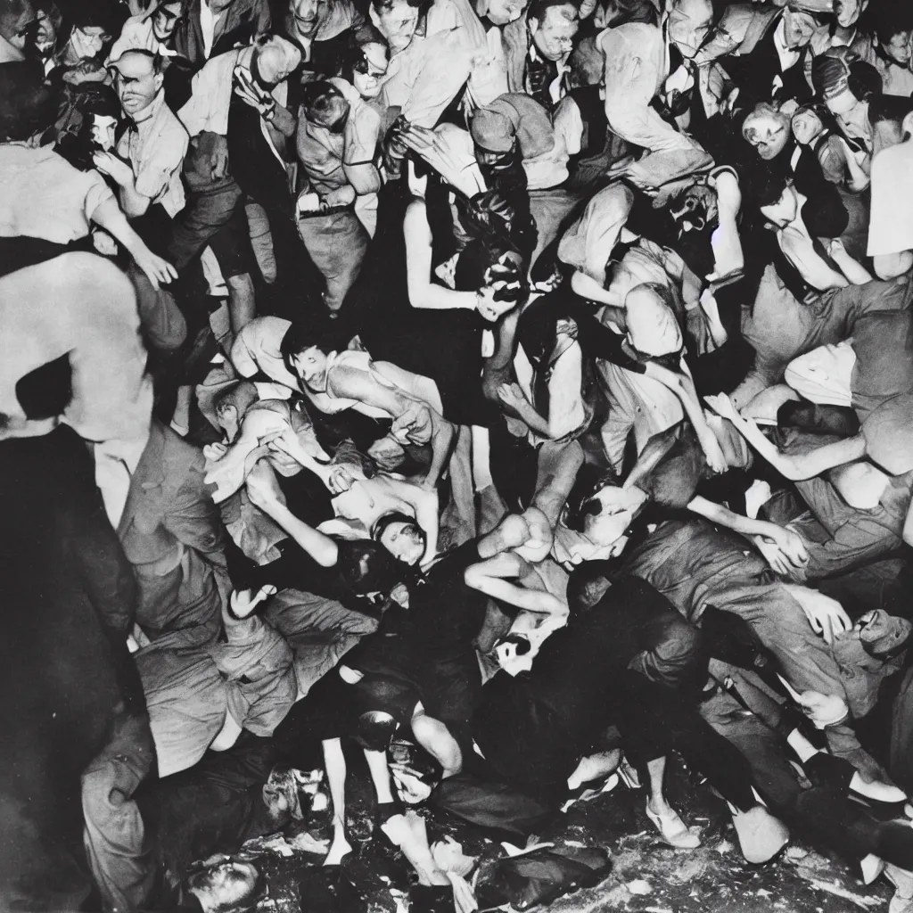 Image similar to crime scene photo by weegee