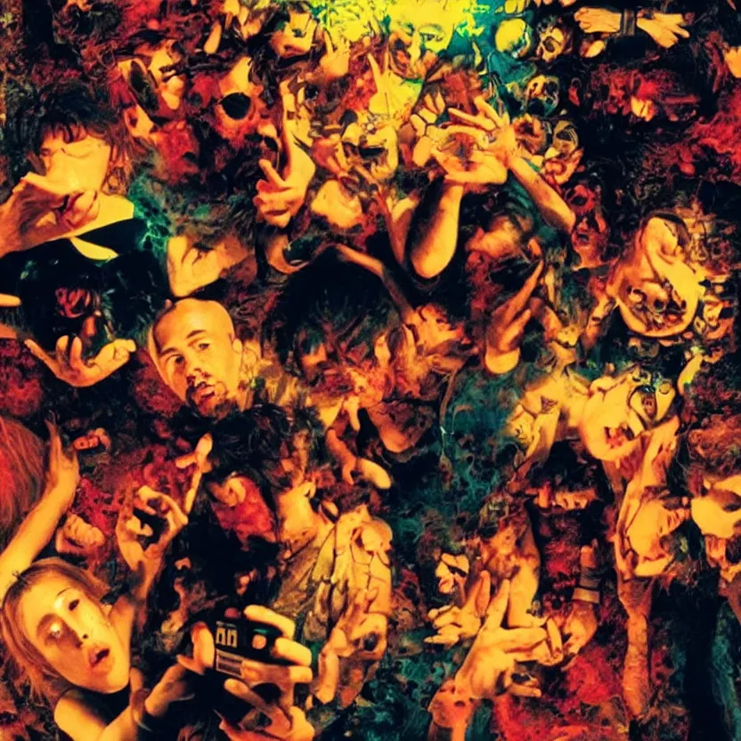 Image similar to enter the void, by gaspar noe, cinematic