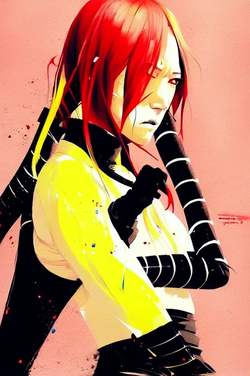 Image similar to a ultradetailed painting of kill bill by conrad roset, greg rutkowski and makoto shinkai trending on artstation