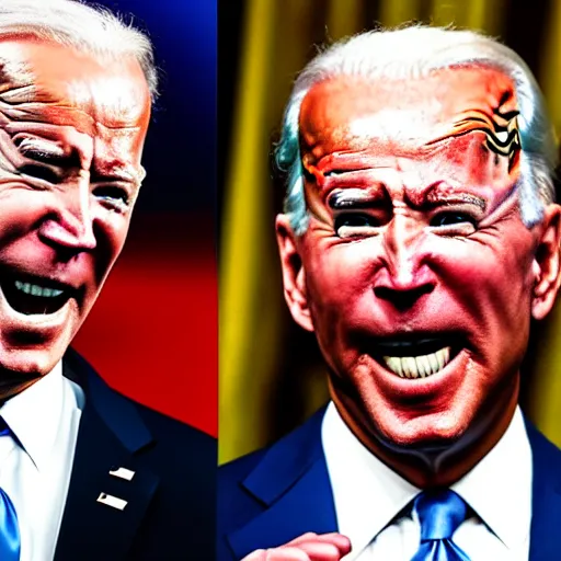 Image similar to extreme silly face championship joe biden's winning entry, face pulling world tournament 2 0 1 9