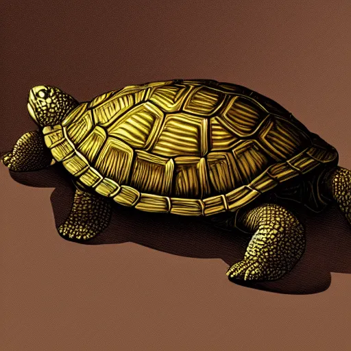 Image similar to Digital art of an anthropomorphic turtle, astonishing detail, high res, award winning, great composition, amazing lighting
