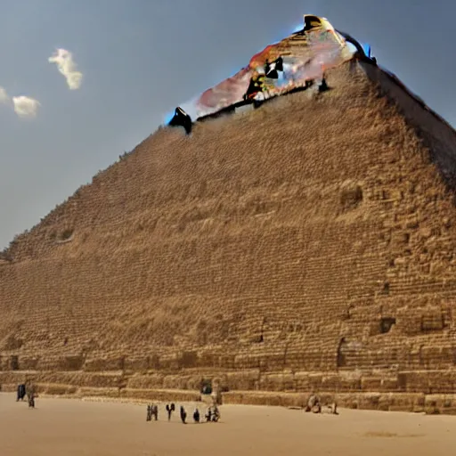 Prompt: Obama Pyramid in Giza, Egypt