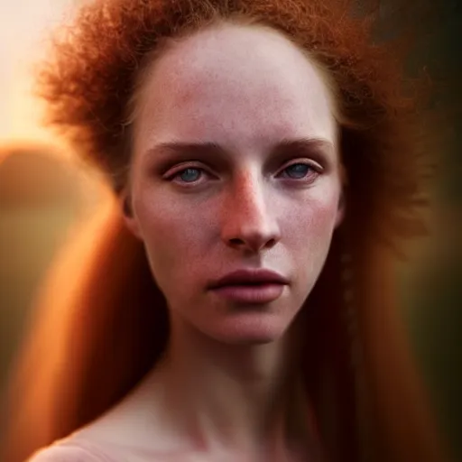 Image similar to photographic portrait of a stunningly beautiful renaissance female in soft dreamy light at sunset, contemporary fashion shoot, annie leibovitz and steve mccurry, david lazar, jimmy nelsson, breathtaking, 8 k resolution, extremely detailed, beautiful, establishing shot, artistic, hyperrealistic, beautiful face, octane render