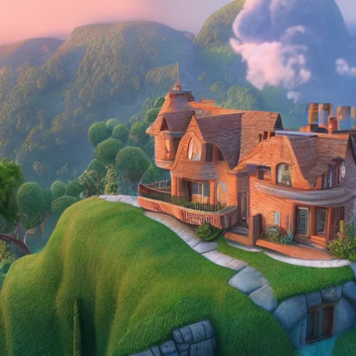 Image similar to house from up movie