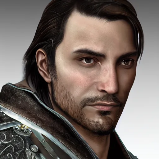 Prompt: photograph of Ezzio Auditore, photorealistic face