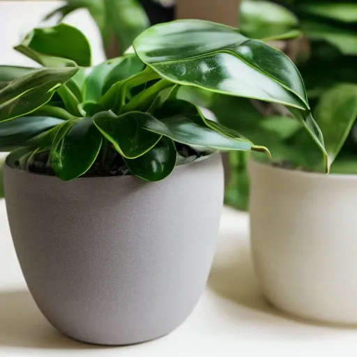 Image similar to a pot made from connecting circles houseplants