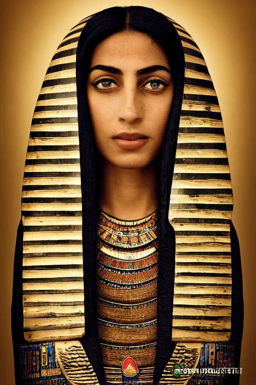 Image similar to A portrait of egyptian princess, national geographic photo