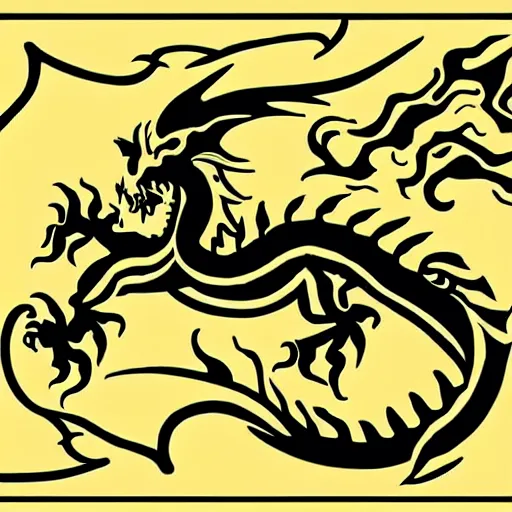 Image similar to official flag of the dragon empire