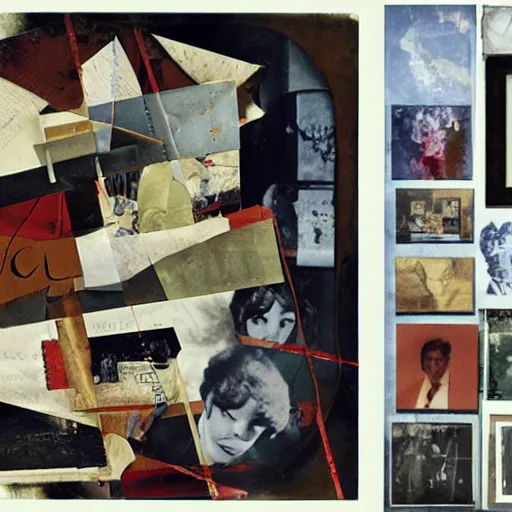 Prompt: Meta collage art by Kurt Schwitters