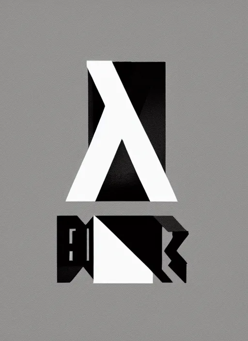 Image similar to black on white letter a designed by david rudnick, eric hu