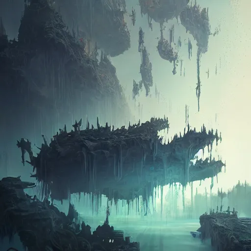 Prompt: the death of humanity, intricate, abstract, magical, wacky, dreadful, horror, concept art by Tooth Wu, by WLOP, by Beeple, by Dan Mumford, by Greg Rutkowski, Octane Render, digital painting highly detailed, trending on Artstation