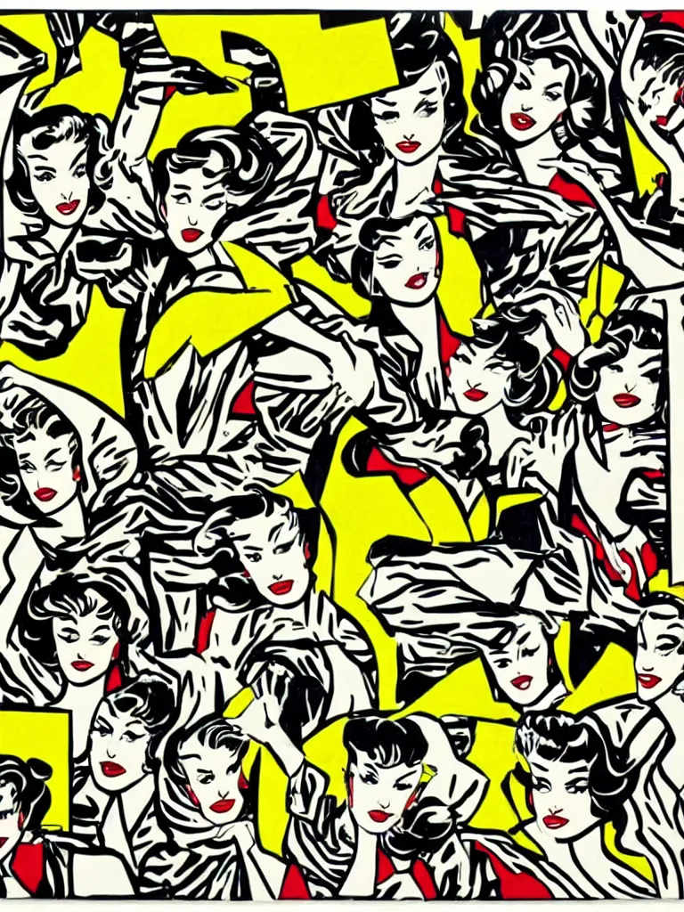 Image similar to multiplicity by Roy Lichtenstein