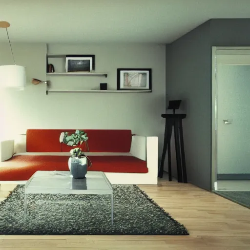 Prompt: 1 9 7 0 s apartment, photorealistic