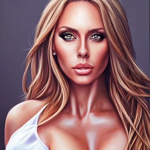 Prompt: portrait of nicole aniston by artgerm