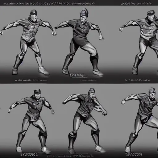 Athletic sport man. Gym male fitness character standing in action pose By  ONYX | TheHungryJPEG