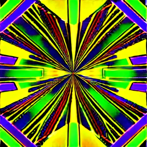 Image similar to illusory motion dazzle two - color symmetry pattern, void, perlin noise prismatic optical illusion