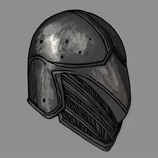 Image similar to knight helmet, detailed, 4k, style of hydro74