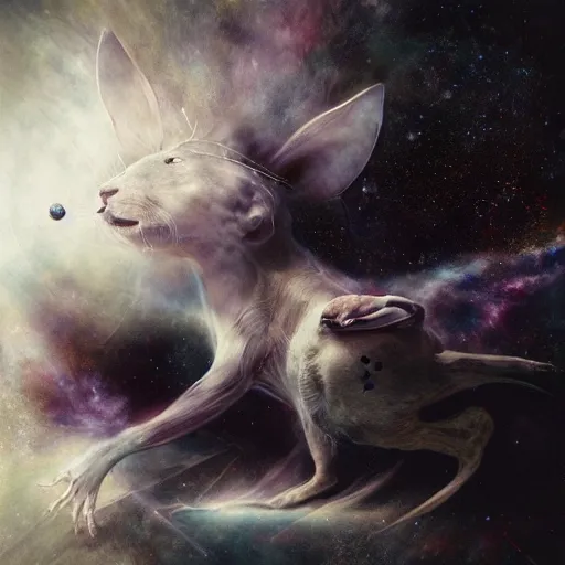 Prompt: Liminal space in outer space by Ryohei Hase