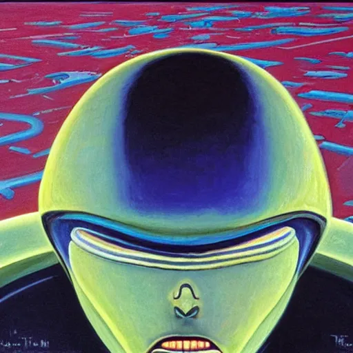 Image similar to alien by wayne thiebaud