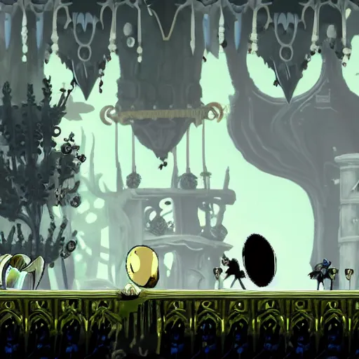 Prompt: a screenshot of the hollow knight.