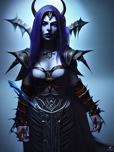 Prompt: dark sorceress, warcraft, dark souls : : illustrated by artgerm, moebius, tooth wu : : quixel megascans, ray - tracing, redshift render, 8 k, insanely detailed and intricate, elegant, design, weta digital, imaginefx, photorealism, character design : : gothic, dark fantasy