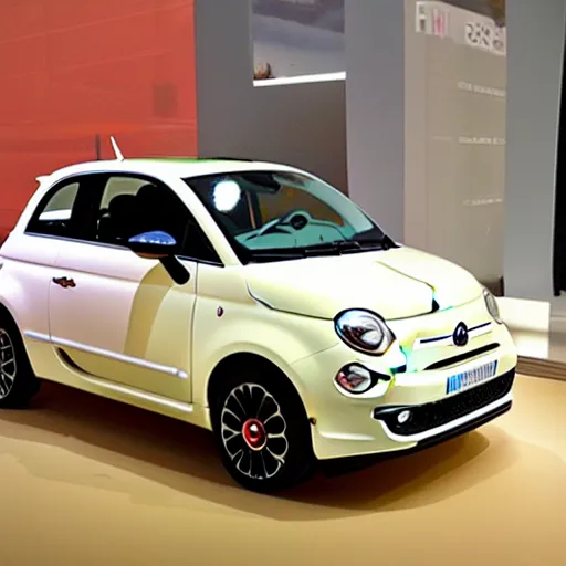 Image similar to fiat 5 0 0, prototype demo at the hall of science