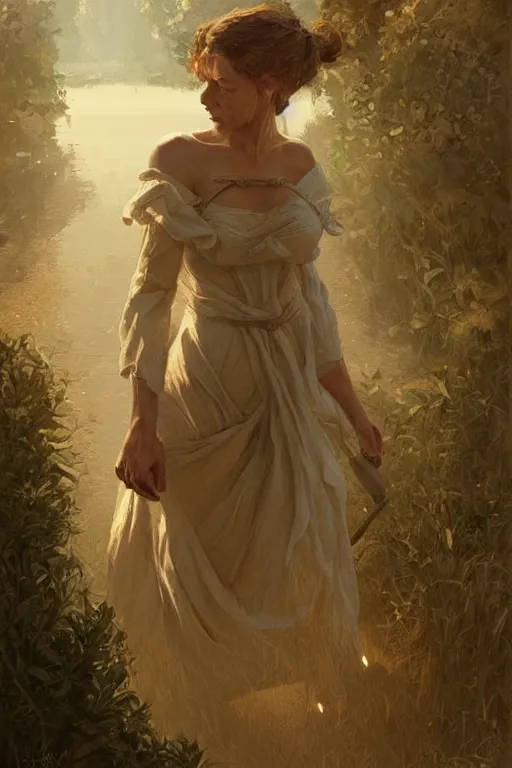 Image similar to beautiful natural coy cottagecore peasant maiden master life drawing, intricate, elegant, highly detailed, digital painting, artstation, concept art, smooth, sharp focus, illustration, art greg rutkowski