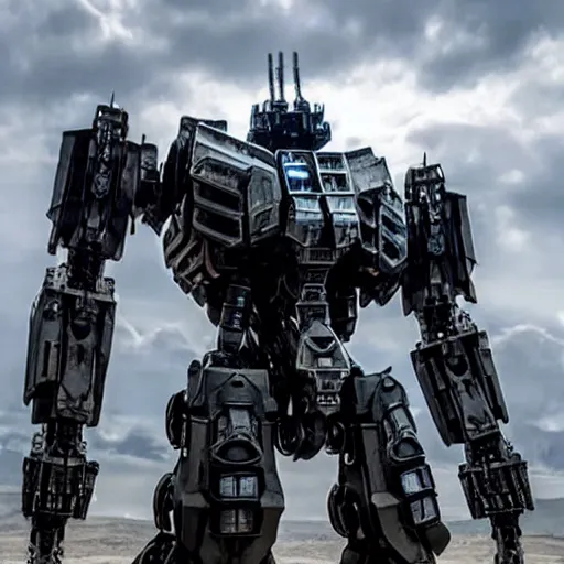 Image similar to cinematic still in real steel movie and westworld and pacific rim movie, one slim full body ornate humanoid armored core mega mech by fujioka kenki and by mamoru nagano