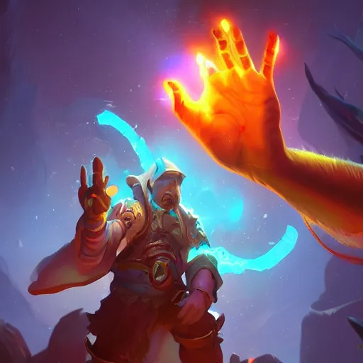 Image similar to glowing magic fingers floating in the air, human fingers floating, human hands with fingers, glowing fingers, bright art masterpiece artstation. 8 k, sharp high quality artwork in style of jose daniel cabrera pena and greg rutkowski, concept art by tooth wu, blizzard warcraft artwork, hearthstone card game artwork, fingers anatomy