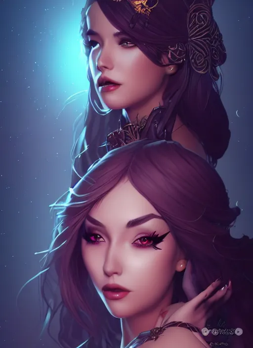 Image similar to queen of the night, highly detailed, artgerm style, artstation, soft light, sharp focus, illustration, character design, concept art