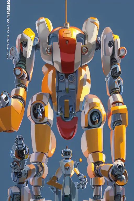 Image similar to metabots medabots medarotto medarot robot minimalist comics, behance hd by jesper ejsing, by rhads, makoto shinkai and lois van baarle, ilya kuvshinov, rossdraws global illumination ray tracing hdr radiating a glowing aura