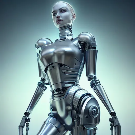 Image similar to Mechanical female android looking, cinematic lighting, intricate, elegant, super highly detailed, art station, concept art, smooth, sharp focus, no blur, no dof, extreme illustration, Unreal Engine 5, Photorealism, HD quality, 8k resolution, cinema 4d, 3D, beautiful, delicate, art by artgerm and greg rutkowski and alphonse mucha and loish and WLOP