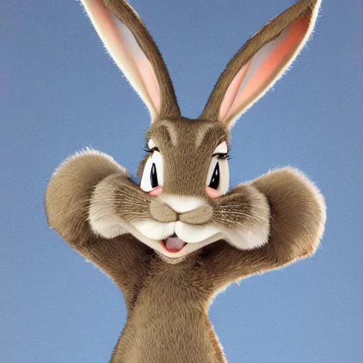 Prompt: a photoreal bugs bunny