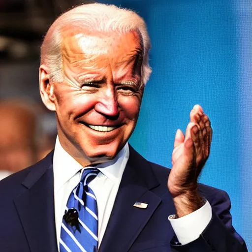 Image similar to joe biden cries on stage