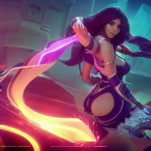 Image similar to still of pretty Irelia (Wild Rift) in KDA More music video. 3d render, octane render, game art, realistic, highly detailed, trending on artstation, 4k, trending on artstation, pixar, cgsociety, unreal engine 5, redshift render, trending on artstation, blender, behance, cg