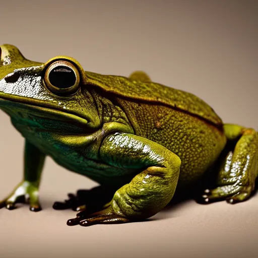 Image similar to hyperrealistic dslr film still of info wars alex jones disguised as ( frog ), stunning 8 k octane comprehensive 3 d render, inspired by istvan sandorfi & greg rutkowski & unreal engine, perfect symmetry, dim volumetric cinematic lighting, extremely hyper - detailed, extremely lifelike attributes & lifelike texture, intricate, masterpiece, artstation, stunning